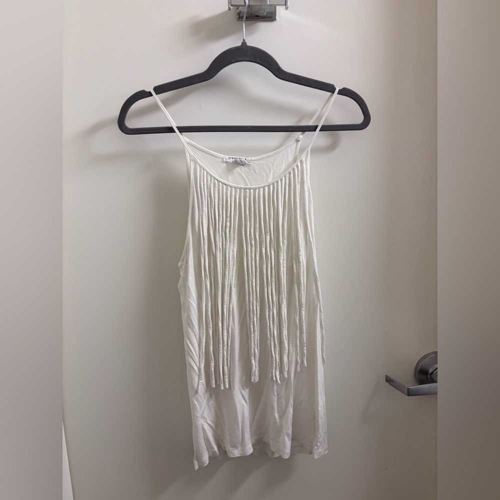 White Fringe Women’s Top
